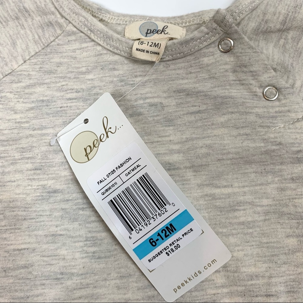 NWT Peek Bundle 6-12 months Jacket and Two Long Sleeve Tops - Picture 9 of 16
